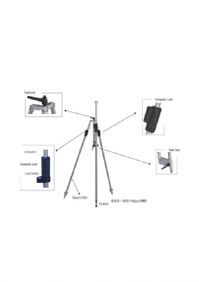 Prism pole and Bipod