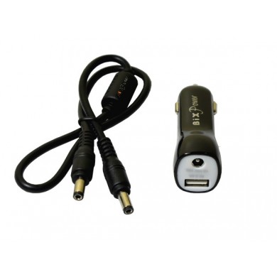 Cable - 3.0m, Car battery (croc clips) to Hirose 6 pin (Spectra-Precision)